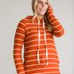 Hacci Knit Striped Hooded Sweatshirt - FINAL SALE Tops