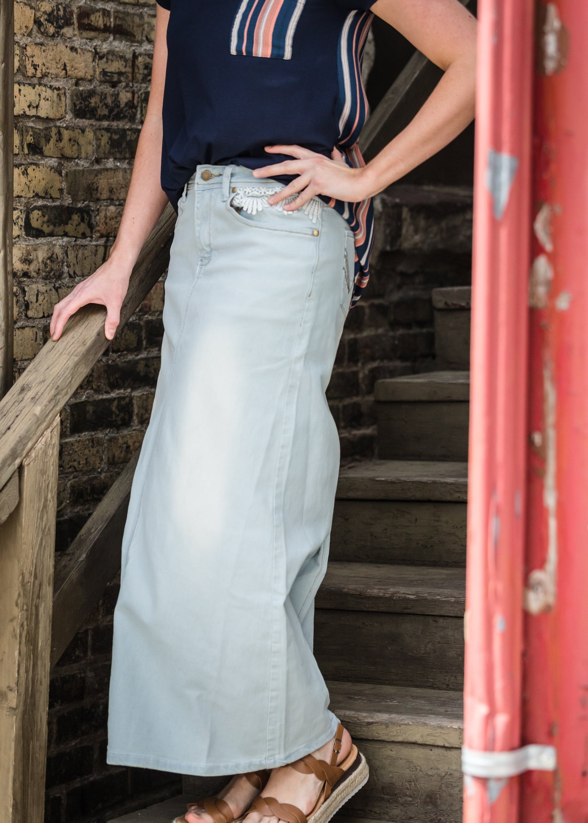 Hailee Long Denim Skirt - FINAL SALE Skirts 24