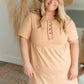 Half Button Up Midi Dress with Distressed Detail Dresses Polagram
