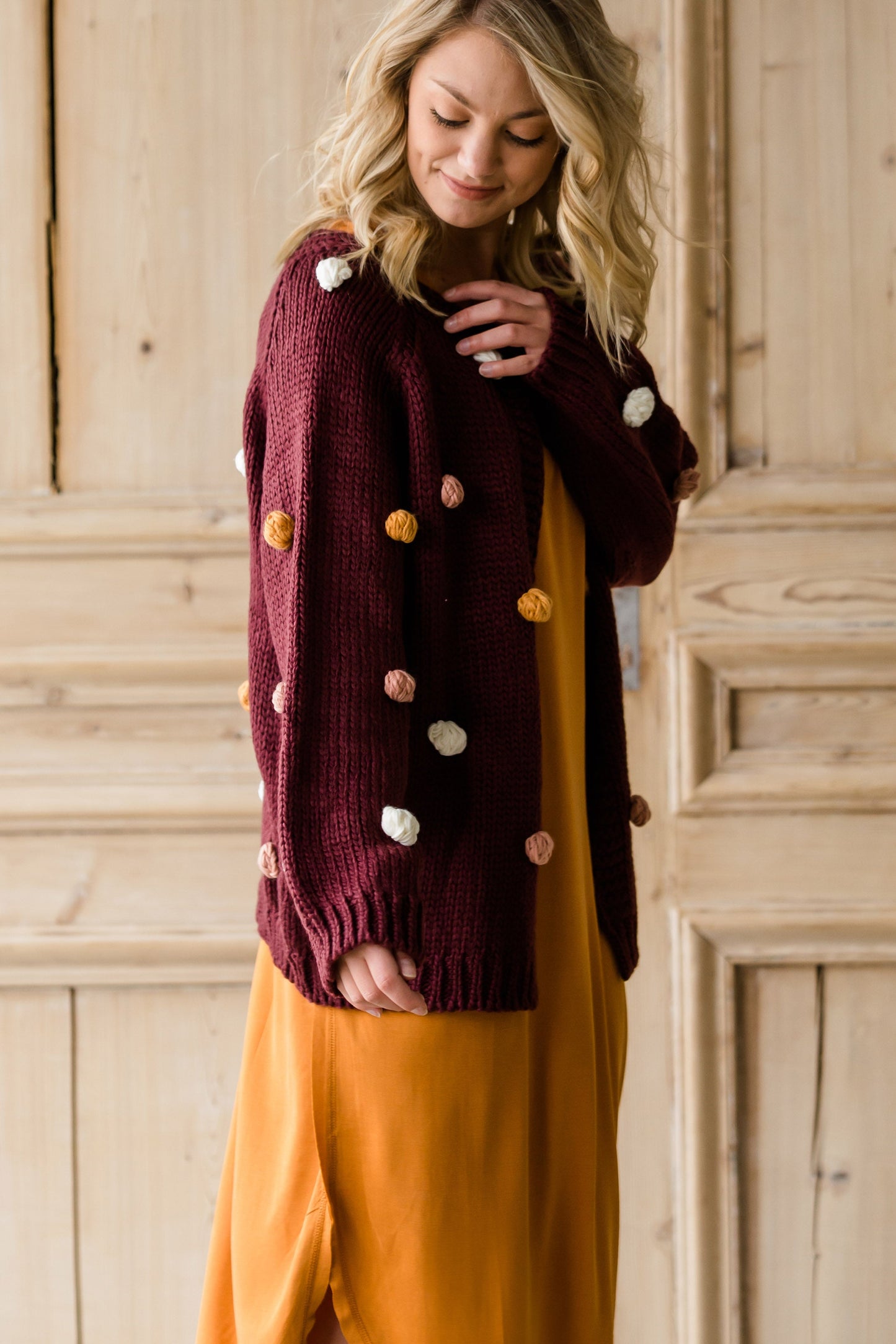 Handmade Open Pom Pom Cardigan - FINAL SALE Layering Essentials