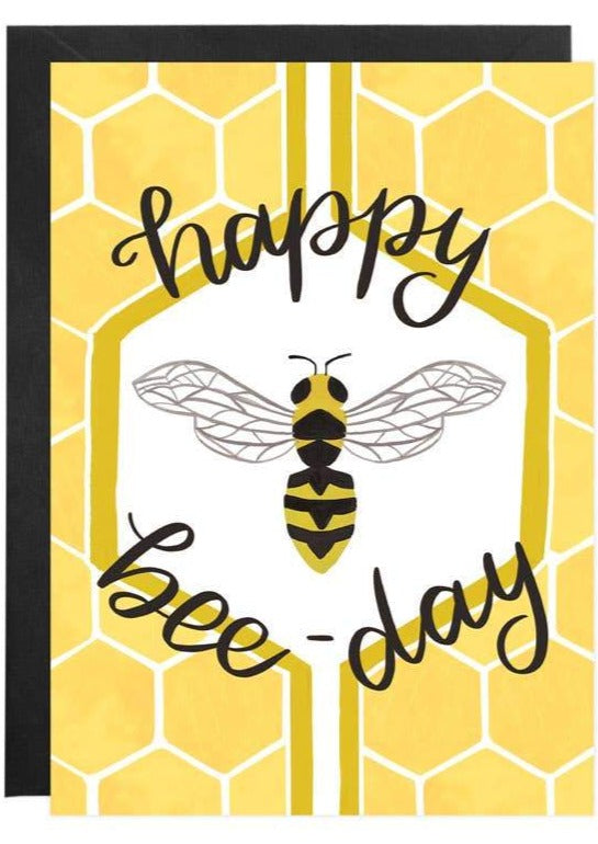 Happy Bee Day Birthday Card - FINAL SALE Home & Lifestyle
