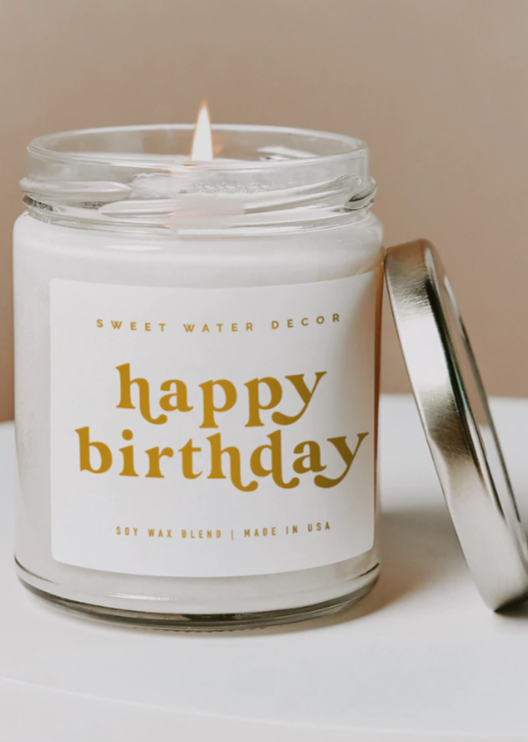 Happy Birthday Soy Candle Gifts