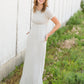 Heather Gray Short Sleeve Stretch Maxi Dress - FINAL SALE Dresses