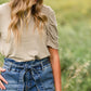 Heather Sage Short Sleeve Top - FINAL SALE Tops
