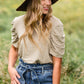 Heather Sage Short Sleeve Top - FINAL SALE Tops
