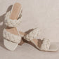 Heaven Braided Slip On Block Heel Shoes Oasis Society