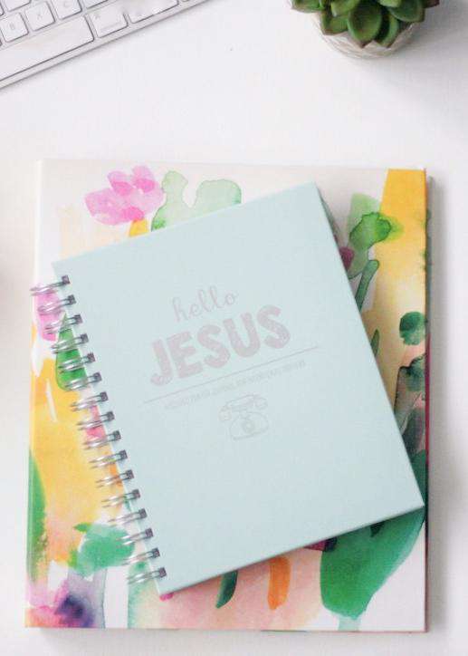 intentional and guided prayer journal in mint or lavender spiral bound books