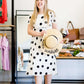 Hello sunshine graphic wide brim hat