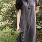 Henley Button Up T-Shirt Midi Dress Dresses Polagram