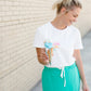 hi hello hola hey cotton graphic tee