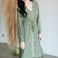 High Low Flare Embroidered Long Sleeve Midi Dress Dresses Tea N Rose
