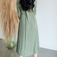 High Low Flare Embroidered Long Sleeve Midi Dress Dresses Tea N Rose