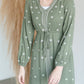 High Low Flare Embroidered Long Sleeve Midi Dress Dresses Tea N Rose