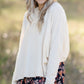 High Low Hem Soft Knit Long Sleeve Sweater Top - FINAL SALE Tops Tea & Rose