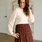 High Neck Knit Sweater Top Dresses Polagram
