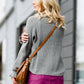High Neck Ruffle Sweater - FINAL SALE Tops