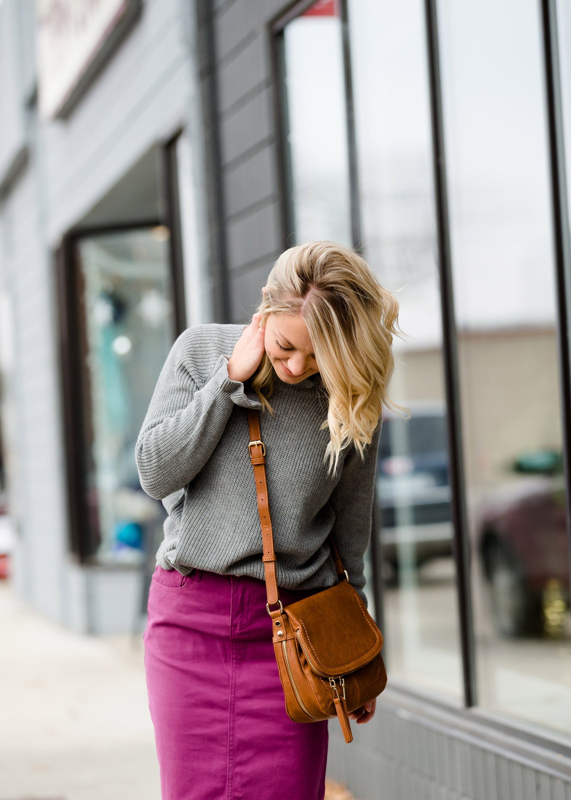High Neck Ruffle Sweater - FINAL SALE Tops