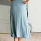 High Waist Pleated Midi Skirt Skirts Zenana