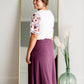 High Waist Pleated Midi Skirt Skirts Zenana