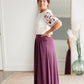 High Waist Pleated Midi Skirt Skirts Zenana