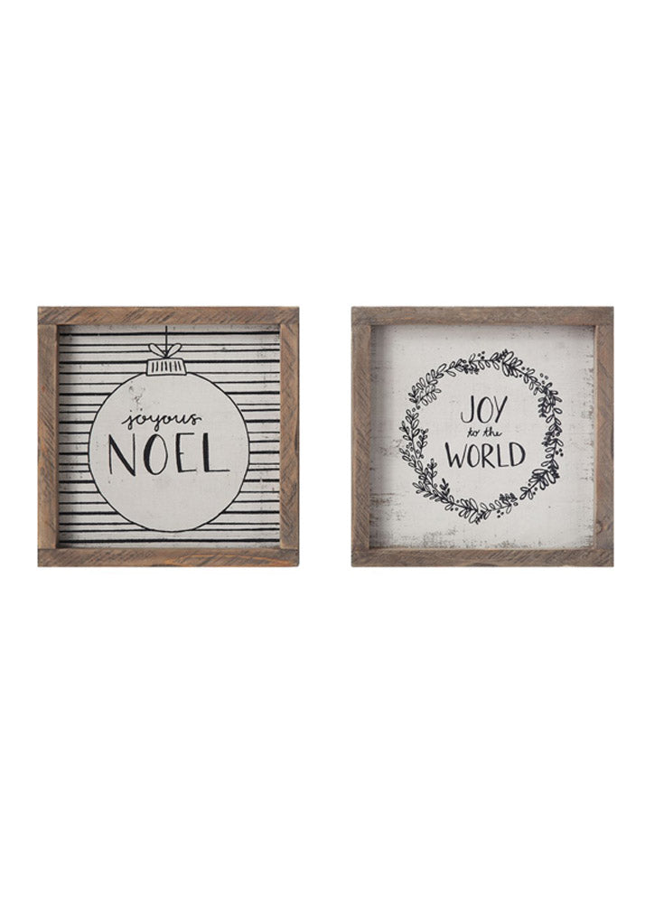 Holiday Wood Frame Wall Decor Home & Lifestyle