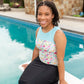 Holly Floral + Stripe Swim Tankini Tops