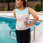 Holly Floral + Stripe Swim Tankini Tops