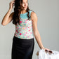 Holly Floral + Stripe Swim Tankini Tops Inherit - Sheer Beautydent