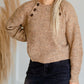 Honey Button Knit Sweater Tops LUSH