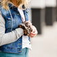 Hooded Denim Jacket with Knit Sleeves - FINAL SALE Layering Essentials
