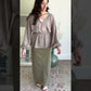 Stella Moss Olive Long Denim Maxi Skirt - FINAL SALE