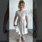 Tory Girls Natural Scalloped Midi Dress - FINAL SALE
