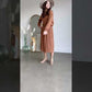 Ginger Smocked Waist Long Sleeve Midi Dress - FINAL SALE