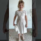 Taylor Natural Scalloped Midi Dress - FINAL SALE