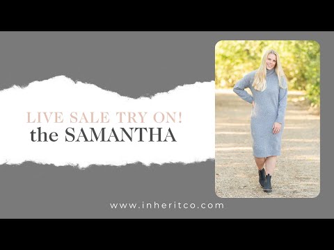 The Samantha Cowl Neck Sweater Dress is an Inherit Design that has a beautiful marled heathered look you'll love! Made from high quality fabric, you'll be able to wear this season after season. This dress is tailored with straight, clean lines for a flattering fit and we love the coziness of the cowl neck!