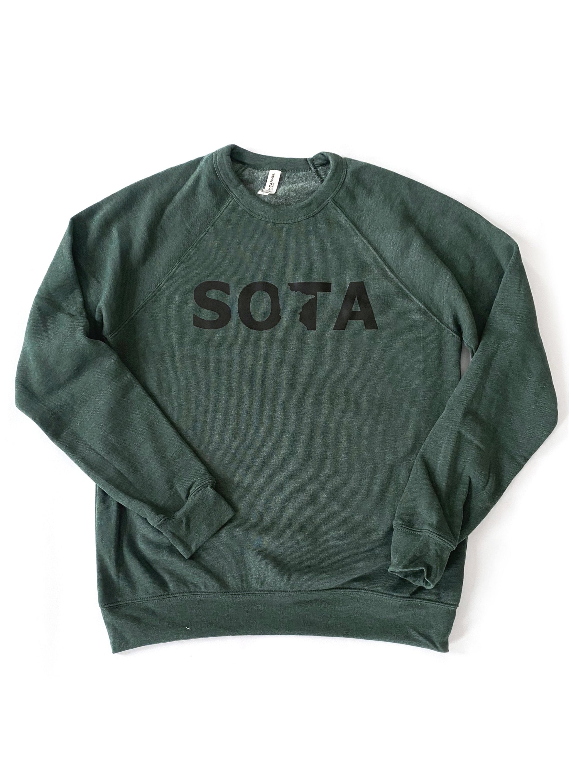 Hunter Green Sota Crew Sweatshirt Tops