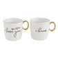 I love you, I know stoneware wedding gift