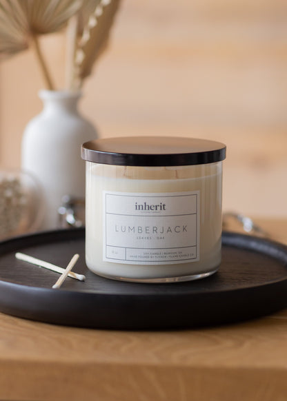 Inherit Fall Scented Soy Candle 18 oz. Gifts Lumberjack