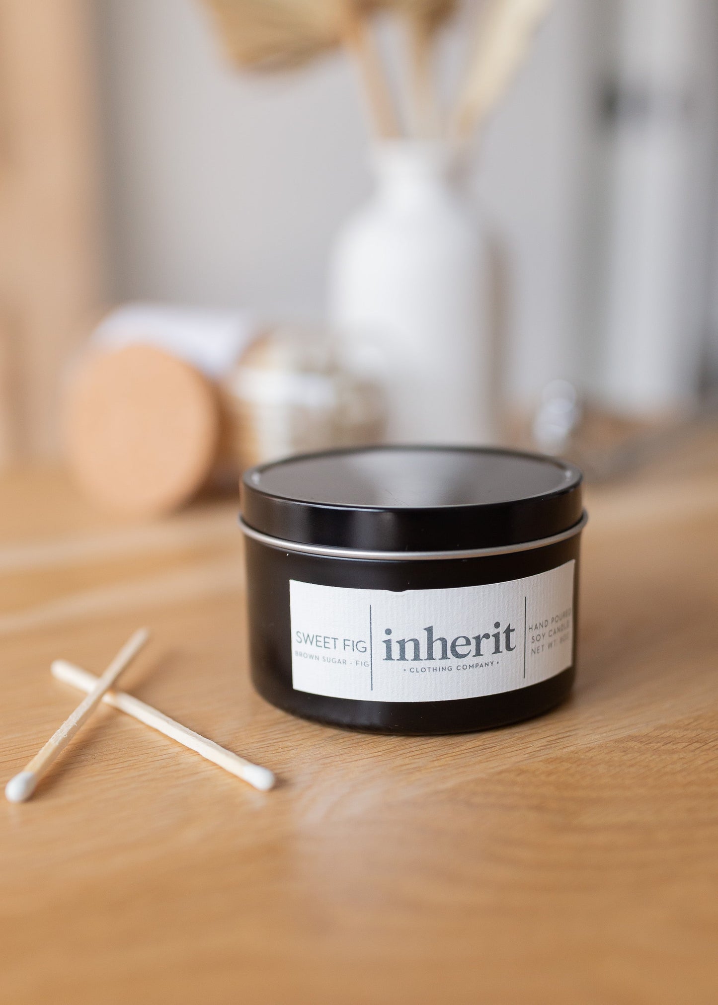 Inherit Fall Scented Soy Candle 8 oz. Gifts Sweet Fig