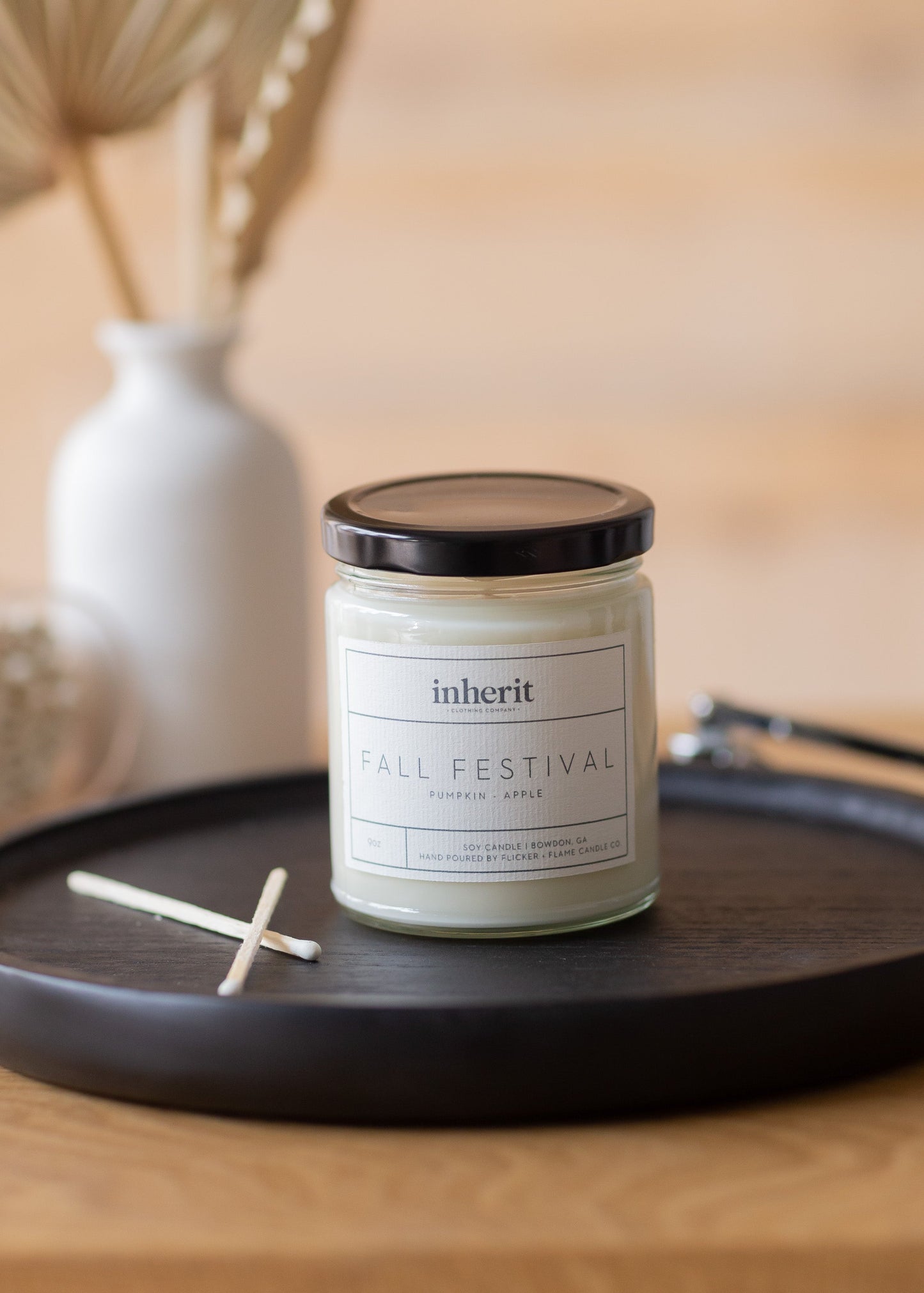 Inherit Fall Scented Soy Candle 9 oz. Gifts Fall Festival