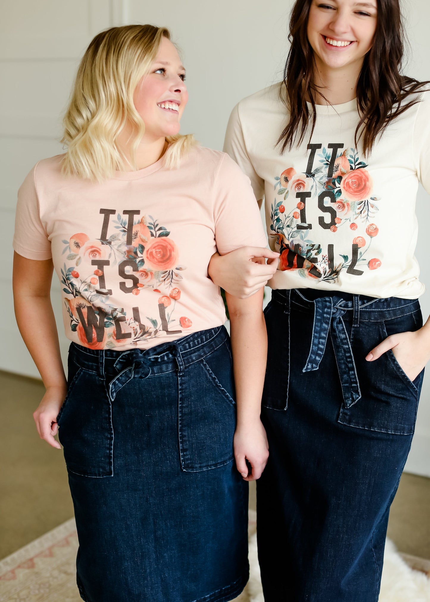 It is Well Floral Tee - FINAL SALE Tops
