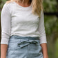 Ivory Amy Lace 3/4 Sleeve Top - FINAL SALE Tops