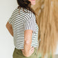 Ivory + Black Classic Stripe Tee - FINAL SALE Tops
