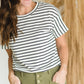 Ivory + Black Classic Stripe Tee - FINAL SALE Tops