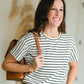 Ivory + Black Classic Stripe Tee - FINAL SALE Tops