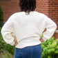 Ivory Boat Neck Dolman Sleeve Sweater - FINAL SALE Tops
