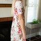 Ivory Empire Waist Floral Midi Dress - FINAL SALE Dresses