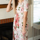Ivory Empire Waist Floral Midi Dress - FINAL SALE Dresses