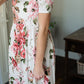 Ivory Empire Waist Floral Midi Dress - FINAL SALE Dresses