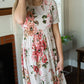 Ivory Empire Waist Floral Midi Dress - FINAL SALE Dresses